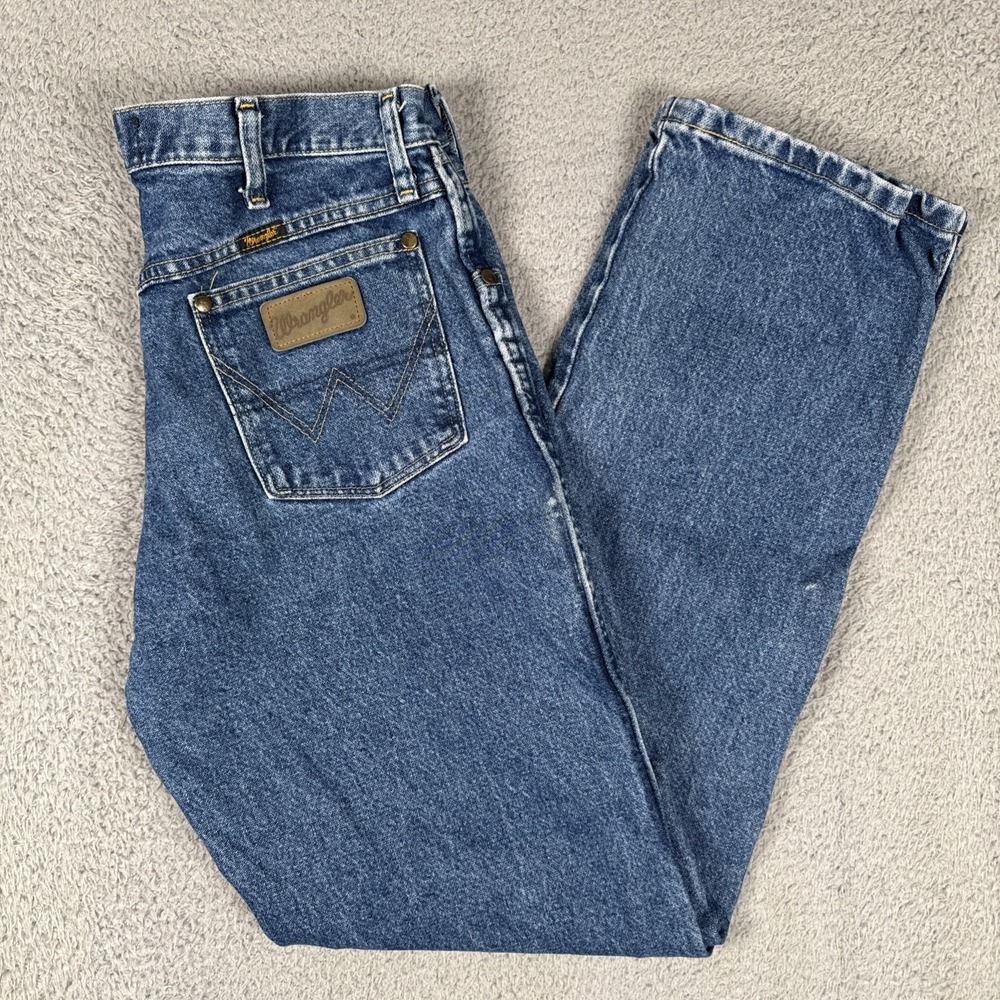 Wrangler Jeans Mens 32x32 George Strait Cowboy Cut Original Fit Stone Wash